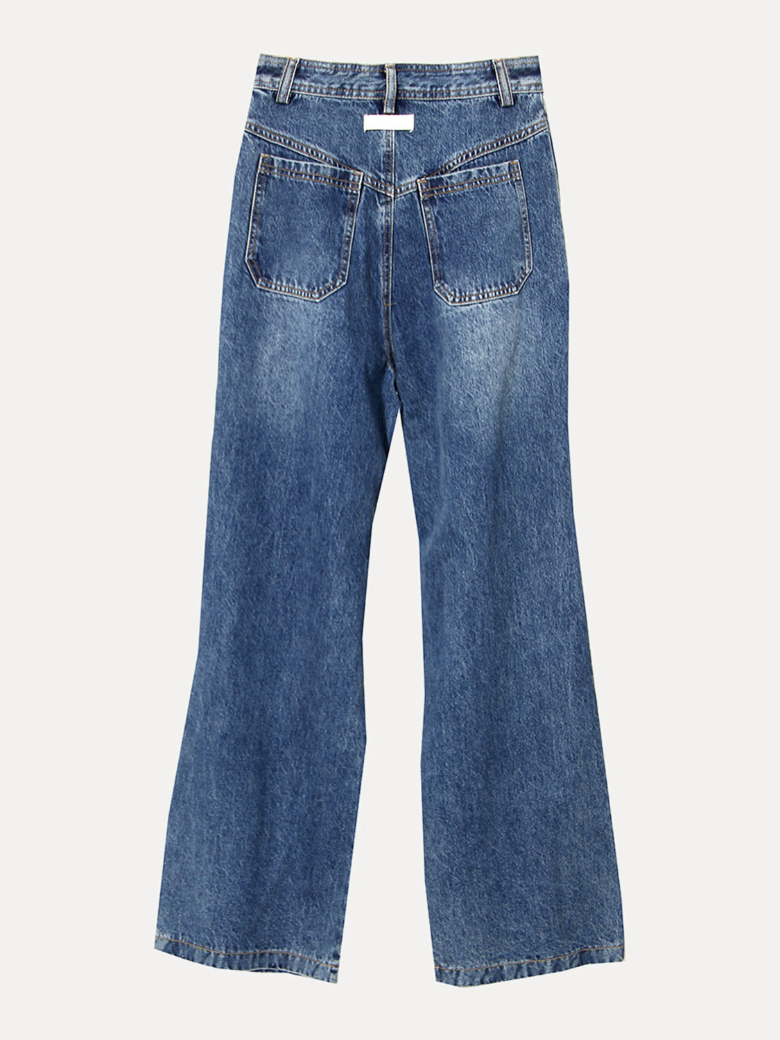 Lace Up Bootcut Jeans with Pockets