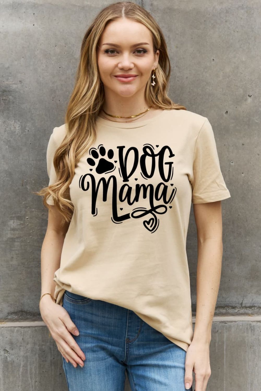 Simply Love DOG MAMA Graphic Cotton T-Shirt